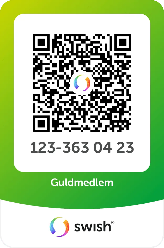 Swish QR-kod för Guldmedlem