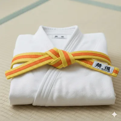 Gult bälte bälte - krav och tekniker